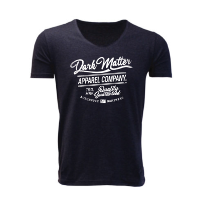 Dark Matter Apparel Company Men's Trend T-shirt | Charcoal Melange | White Print